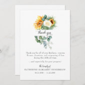 Fröhliche Beerdigung der Sonnenblumen Dankeskarte (Vorne/Hinten)