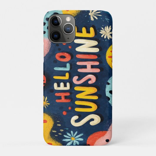 Fröhliche Begrüßung "Hallo Sunshine" Case-Mate iPhone Hülle (Rückseite)