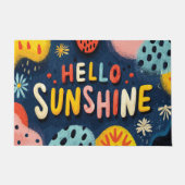 Fröhliche Begrüßung "Hallo Sunshine" Fußmatte (Vorderseite)