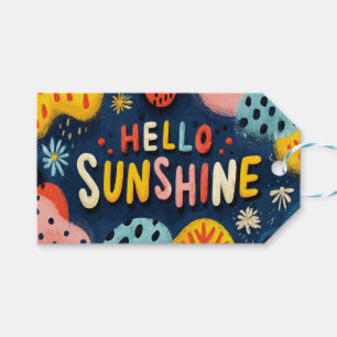 Fröhliche Begrüßung "Hallo Sunshine" Geschenkanhänger
