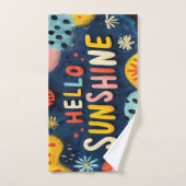 Fröhliche Begrüßung "Hallo Sunshine" Handtuch (Handtuch)