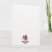 Fröhliche Biene-ntag-Karte Karte (Rückseite)