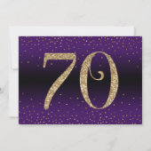 Fröhliche bis 70 Jahre Überraschung Geburtstag, Li Einladung (Rückseite)