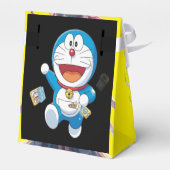 Fröhliche blaue Robotergeschenkbox für Kinder Geschenkschachtel (Rückseite)
