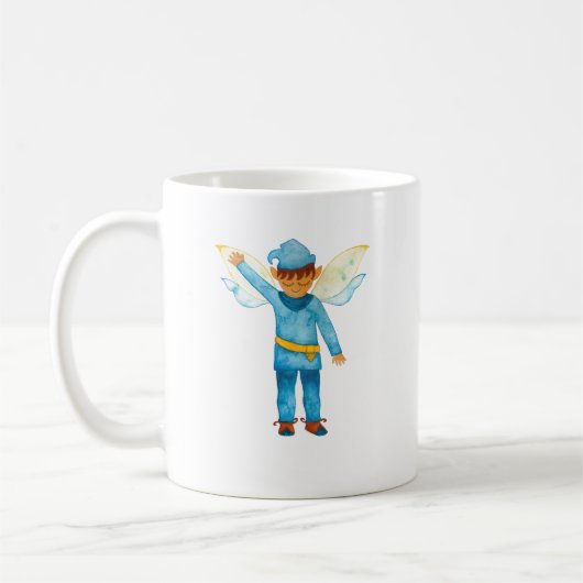 Fröhliche Blue Elf Tasse (Links)
