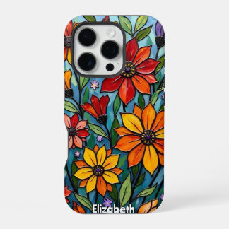 Fröhliche Blume aus Palettenglas iPhone 16 Pro Hülle