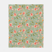 Fröhliche Blume Fleecedecke (Vorderseite)