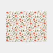 Fröhliche Blume Fleecedecke (Vorderseite (Horizontal))