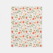 Fröhliche Blume Fleecedecke (Vorderseite)