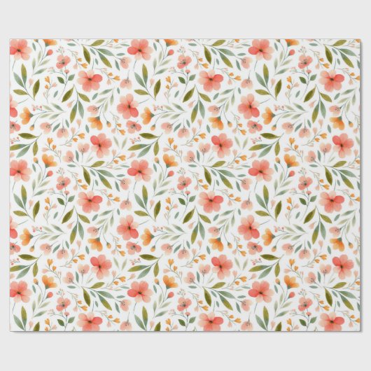 Fröhliche Blume Geschenkpapier (Flach)