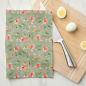 Fröhliche Blume Geschirrtuch (Viertel Falte)