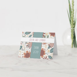 Fröhliche Blume Inspirivity Wedding Elegant Dankeskarte