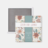 Fröhliche Blume Spaß Inspirivity Wedding Magnete Magnet (Vorderseite/Rückseite)