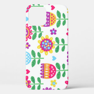 Fröhliche Blume Vintages Farbmuster Case-Mate iPhone Hülle