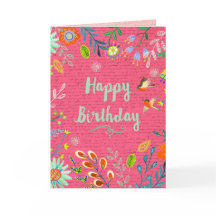 Fröhliche Blume zum Geburtstag