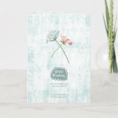 Fröhliche Blume zum Muttertag Karte (Rückseite)