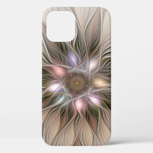 Fröhliche Blumen Abstract Beige Braun Floral Frakt Case-Mate iPhone Hülle