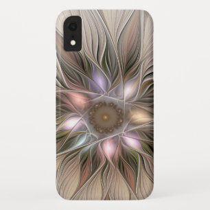Fröhliche Blumen-Abstraktion Beige Braun Floral Fr Case-Mate iPhone Hülle