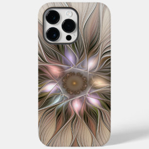 Fröhliche Blumen-Abstraktion Beige Braun Floral Fr Case-Mate iPhone 14 Pro Max Hülle