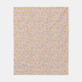 Fröhliche Blumen-Doodle Fleecedecke (Vorderseite)