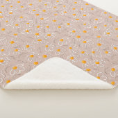 Fröhliche Blumen-Doodle Sherpadecke (3/4)