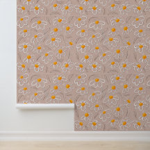 Fröhliche Blumen-Doodles 
