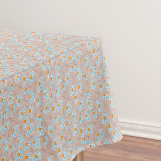 Fröhliche Blumen Tischdecke (Beispiel)