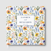 Fröhliche Blumen Wildblumen Gästebuch (Vorderseite)