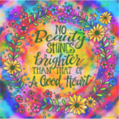 Fröhliche Blüte Ein gutes Herz Hübsch Aufkleber (Vorderseite)