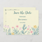 Fröhliche Blüte Postkarte (Vorne/Hinten)