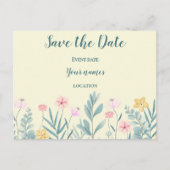 Fröhliche Blüte Postkarte (Vorderseite)