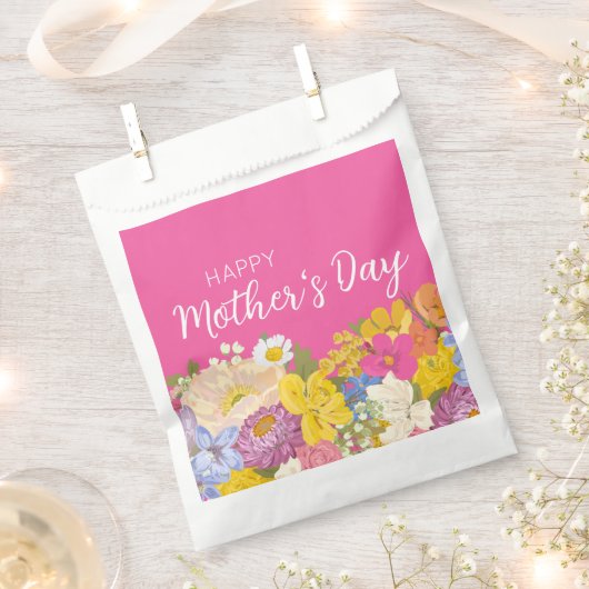 Fröhliche Blüten am Muttertag Geschenktütchen (Ausgeschnitten)