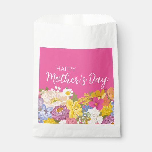 Fröhliche Blüten am Muttertag Geschenktütchen (Vorderseite)