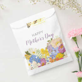 Fröhliche Blüten am Muttertag Geschenktütchen