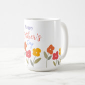 Fröhliche Blüten am Muttertag Kaffeetasse (VorderseiteRechts)