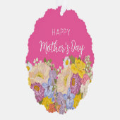 Fröhliche Blüten am Muttertag Ornament Karte (Rechts)