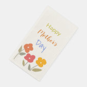 Fröhliche Blüten am Muttertag Serviette (Ecke)