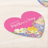 Fröhliche Blüten am Muttertag Untersetzer (angewinkelt)