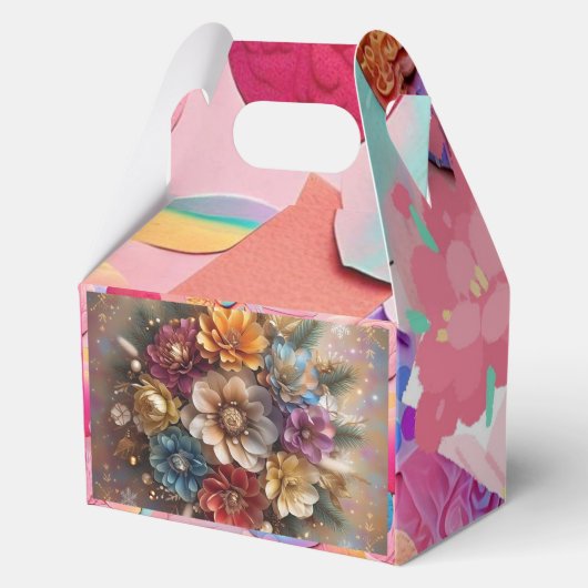 "Fröhliche Blüten" Geschenkschachtel (Rückseite)