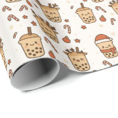 Fröhliche Bobazeit Geschenkpapier (Rolleneckpunkt)