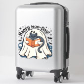 Fröhliche Boo-Day-Geisterkatze PNG - Gruselig süße Aufkleber (Koffer)