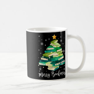 Fröhliche Bookmas Bücher Tannenbaum Lustiger Leser Kaffeetasse