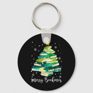 Fröhliche Bookmas Bücher Tannenbaum Spaß Leser Ges Schlüsselanhänger