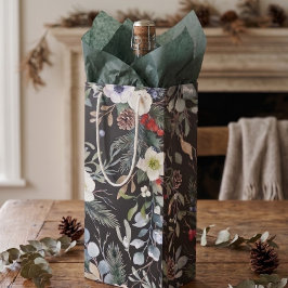 Fröhliche Botanische Weihnachten Personalisiert Geschenktüte Für Weinflaschen