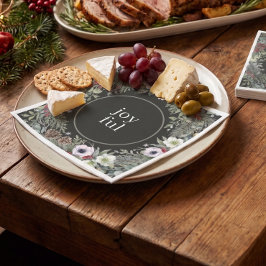 Fröhliche botanische Weihnachten Serviette