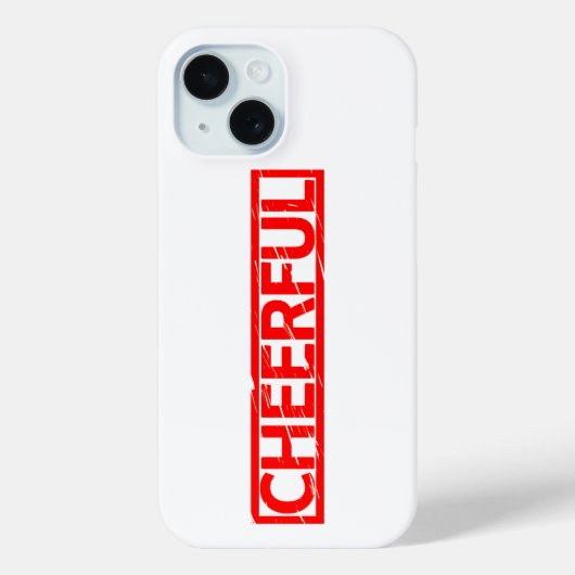 Fröhliche Briefmarke Case-Mate iPhone Hülle (Rückseite)