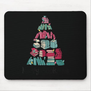 Fröhliche Buchweihnacht Bücher Ne Baum Lustiger Le Mousepad