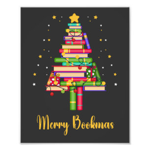 Fröhliche Buchweihnachten Fotodruck