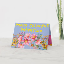 Fröhliche bunte Valentinsgrußkarte