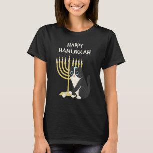 Fröhliche Chanukka Katze Chanukka T-Shirt